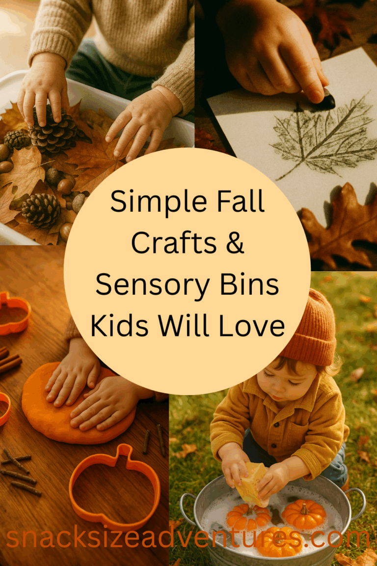 Simple Fall Crafts & Sensory Bins Kids Will Love