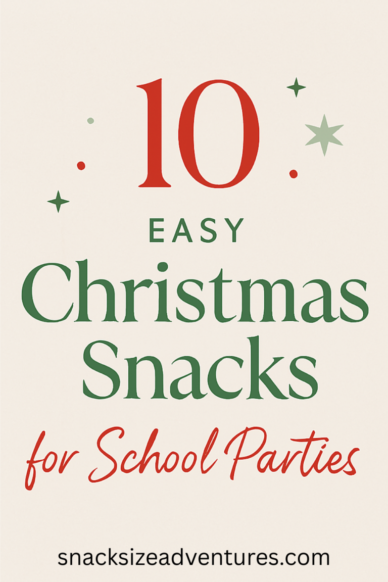 10 Easy Christmas Snacks for Kids’ School Parties