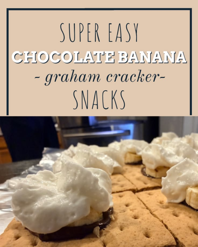 Easy Chocolate Banana Graham Cracker Melts