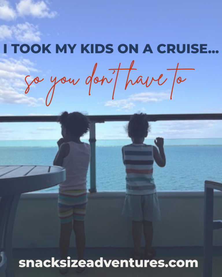 3 year old kids on cruise ship balcony overlooking the ocean