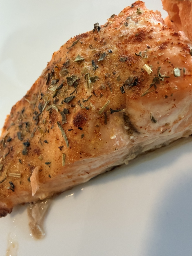 garlic herb salmon